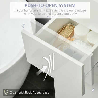 Armoire salle de bain haute portes ajustables