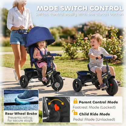Tricycle évolutif 6 en 1 pour tout-petits 1-5 ans