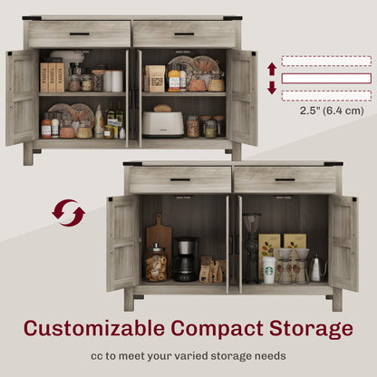Buffet bahut style campagnard à portes de grange