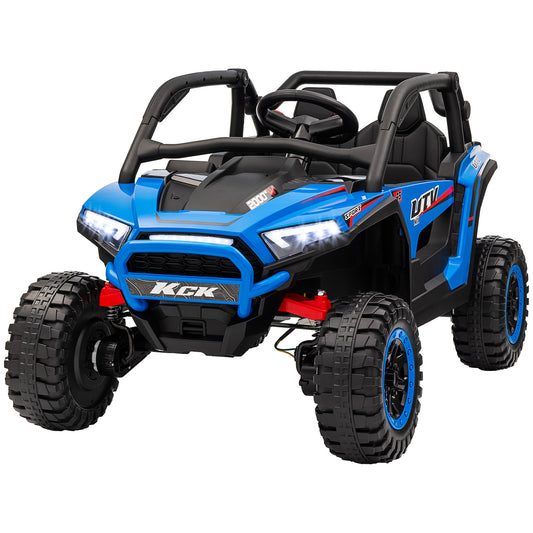 Qaba Camion Électrique 24V 2 Places - Auto pour Enfants avec Suspension