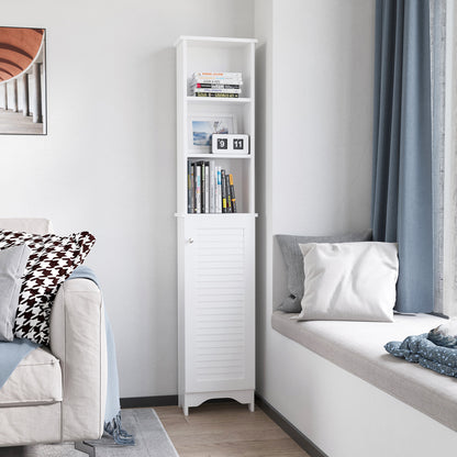Meuble colonne de rangement pour salle de bains étroit