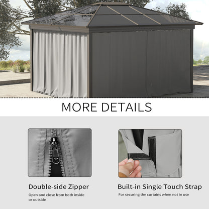Rideaux de gazebo de remplacement 10' x 12'