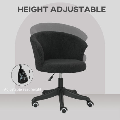 Chaise bureau sans bras hauteur réglable roulettes pivotantes