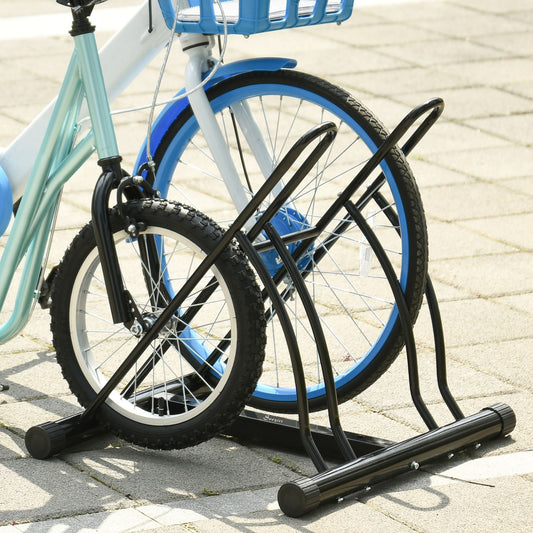 Support à vélos de sol pour deux vélos