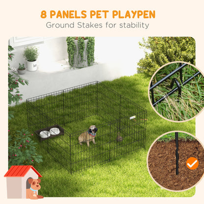Parc d'exercice pliable pour animaux 8 panneaux