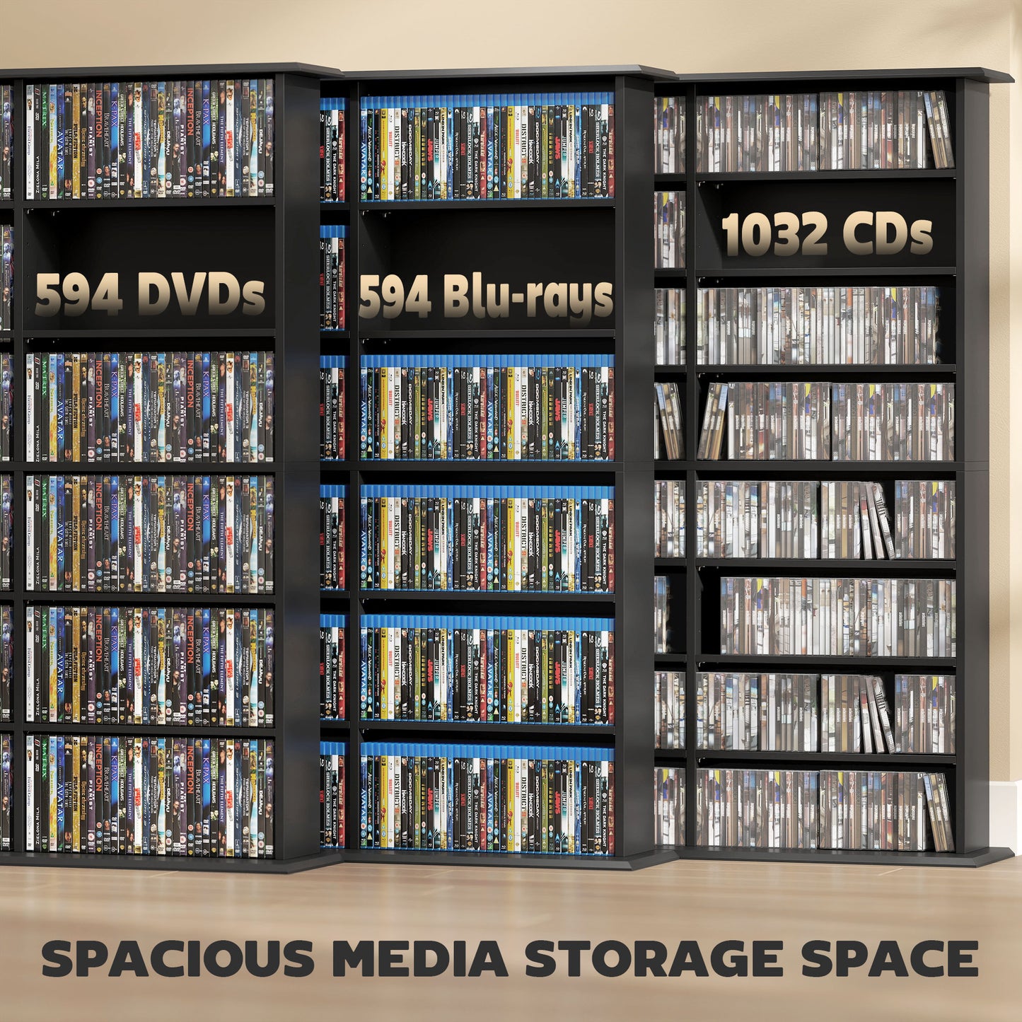 Meuble de rangement médias 8 niveaux — 1032 CD