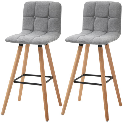 Tabourets de bar rembourrés set de 2, 96 cm