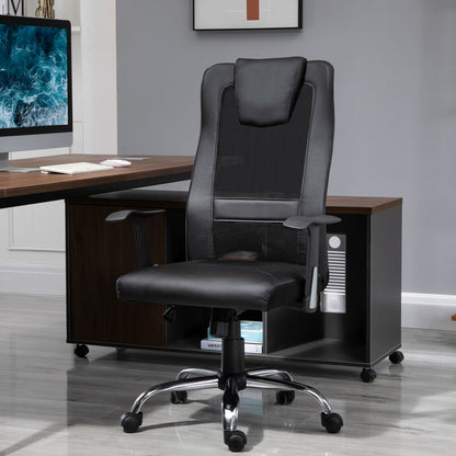 Chaise de bureau ergonomique dossier haut en maille