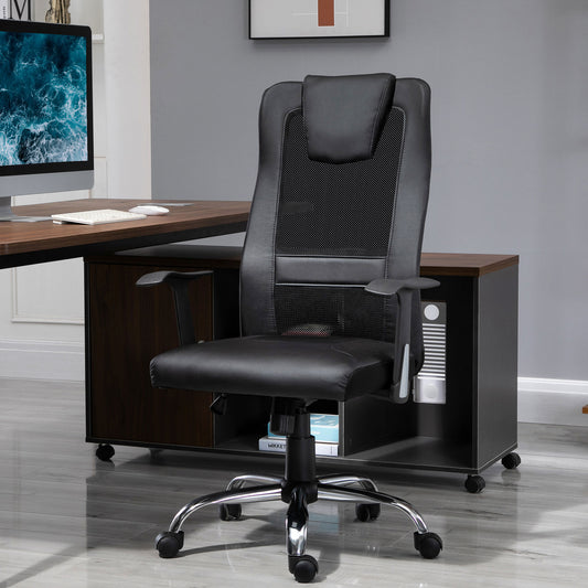 Chaise de bureau ergonomique dossier haut en maille