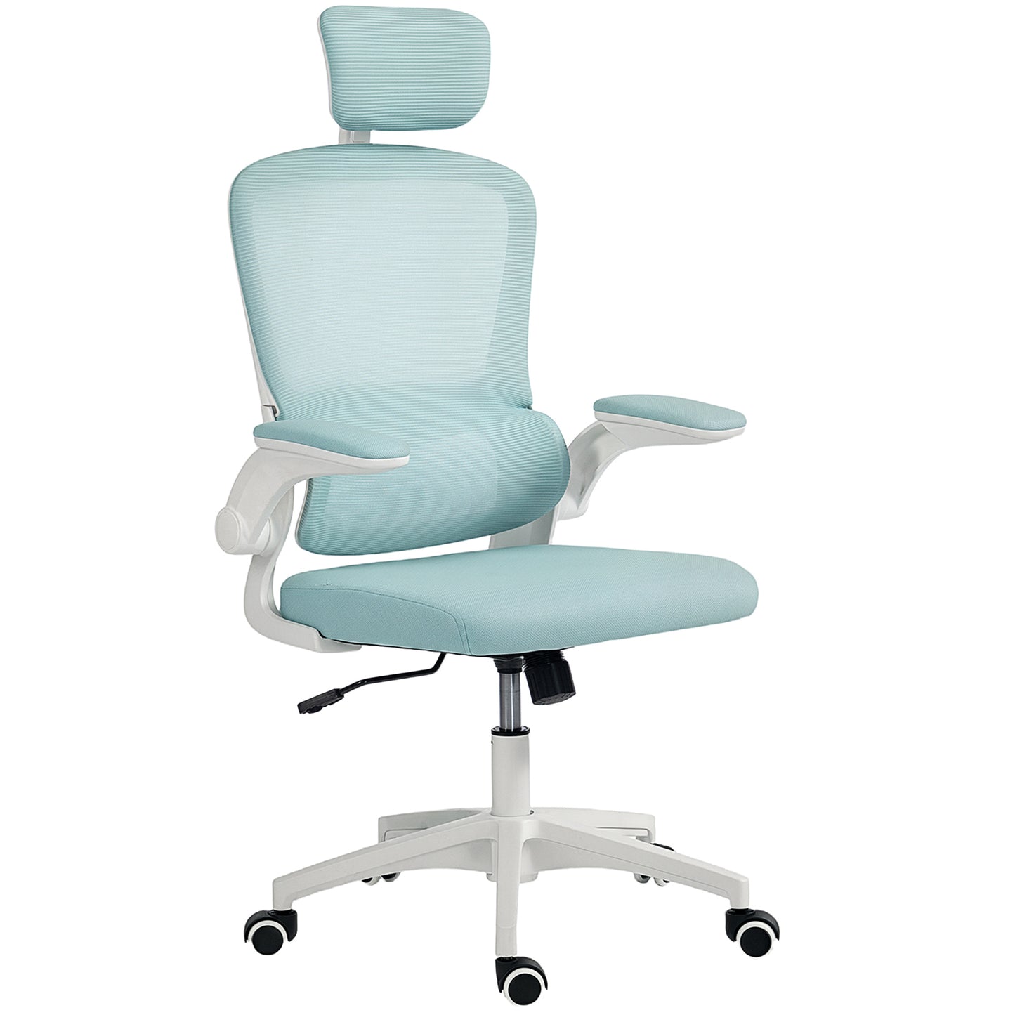 Chaise bureau ergonomique dossier haut appui-tête rotatif