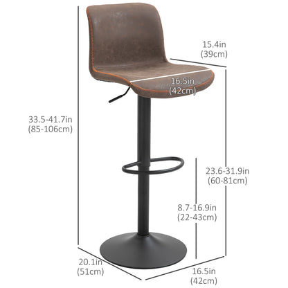 Tabourets de comptoir réglables en hauteur — Ensemble de 2