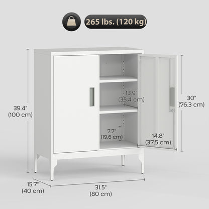 Armoire de rangement verrouillable en acier