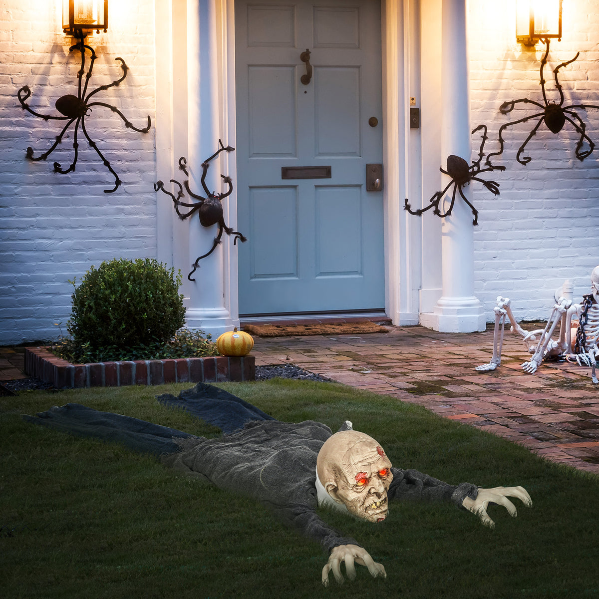 Zombie rampant animé grandeur nature pour Halloween