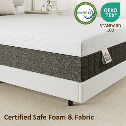 Matelas en mousse à mémoire de forme avec gel refroidissant