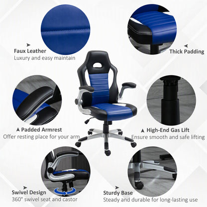 Chaise de bureau ergonomique de style course