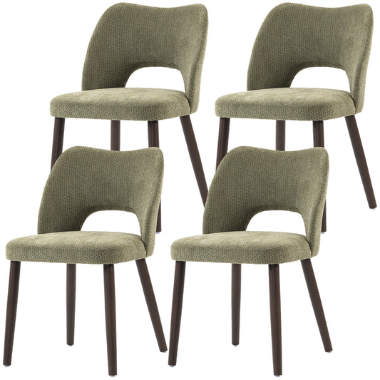 Ensemble de 4 chaises de salle à manger rembourrées