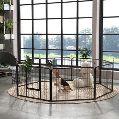 Parc pour chiens 8 panneaux 23,5 po hauteur