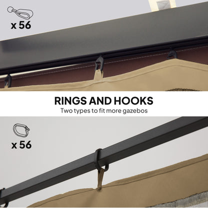 Moustiquaire de remplacement pour gazebo 10' x 13'