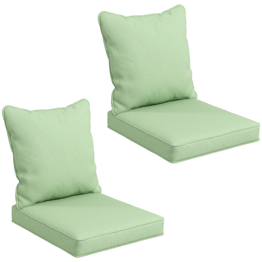 Coussins de Chaise de Patio Aosom - Ensemble de 2 pour Intérieur Extérieur