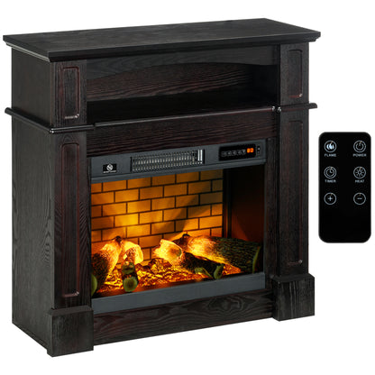 Foyer électrique avec manteau freestanding