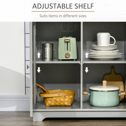 Buffet moderne avec rangement tiroirs et tablettes ajustables