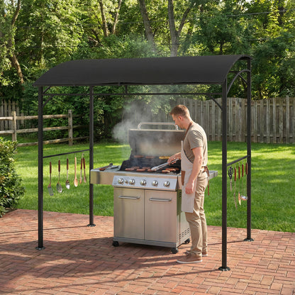 Gazebo BBQ courbé 7' x 5'