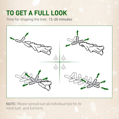 Sapin de Noël artificiel mince enneigé avec lumières DEL