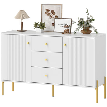Buffet moderne 3 tiroirs à fermeture douce et 2 tablettes