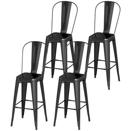 Tabourets de bar industriels 61 cm ensemble de 4