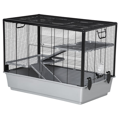 Cage à hamster à 3 niveaux pour petits animaux