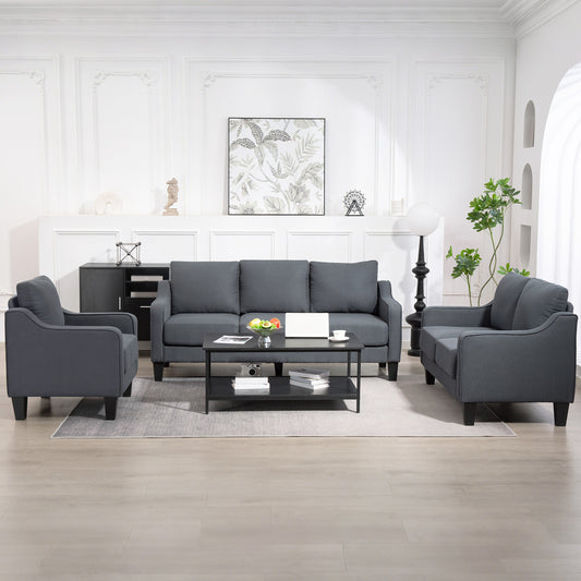 Fauteuil d'accent moderne en lin