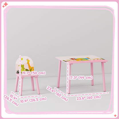 Ensemble table et chaises pour enfants — Lot de 3