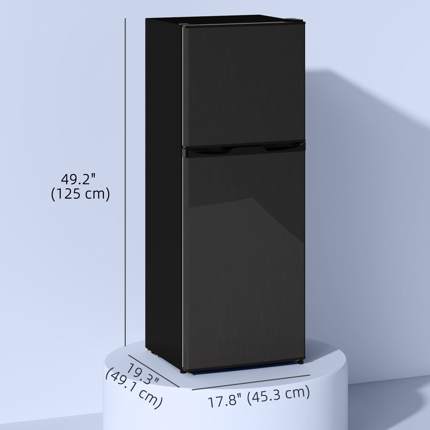 Petit réfrigérateur portes doubles congélateur intégré 4,6 pi³