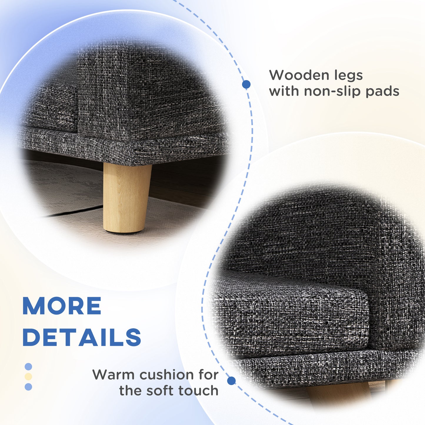 Canapé pour chien grande taille housse lavable