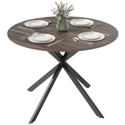 Table de cuisine ronde 40 po — noir