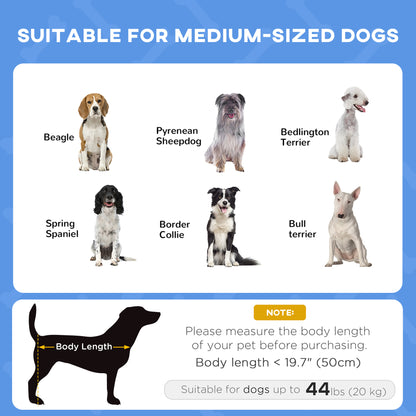 Lit surélevé pour chien avec auvent — moyen