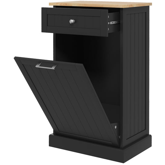 Armoire poubelle basculante avec tiroir