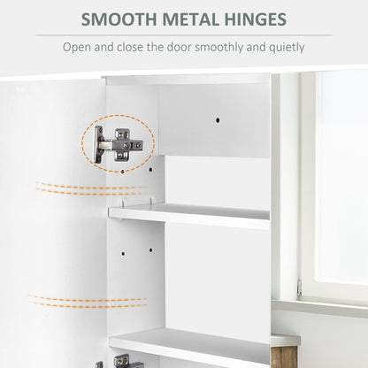 Armoire murale salle de bain miroir double portes