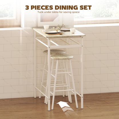 Ensemble comptoir 3 pièces avec table et tabourets