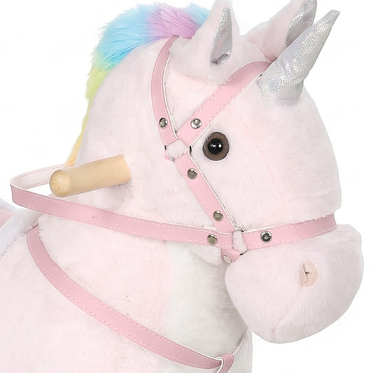 Jouet porteur licorne avec roues et sons
