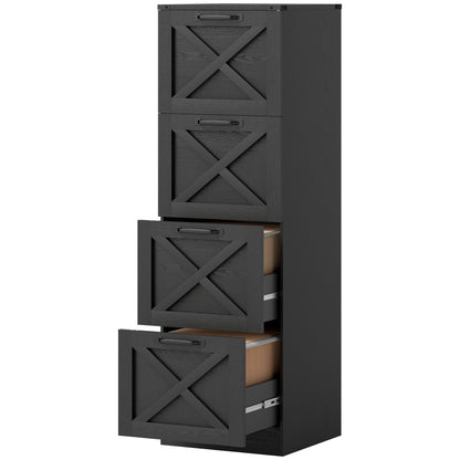 Classeur vertical style fermette 3 tiroirs