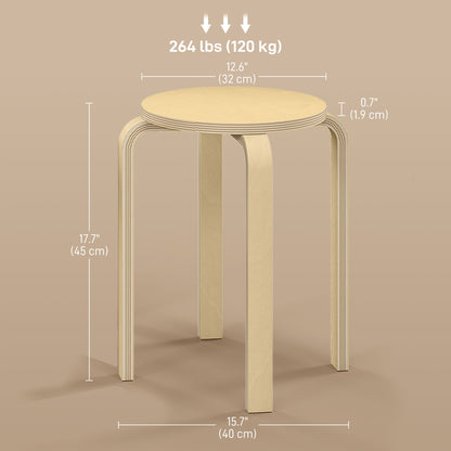 Chaises empilables rondes set de 4