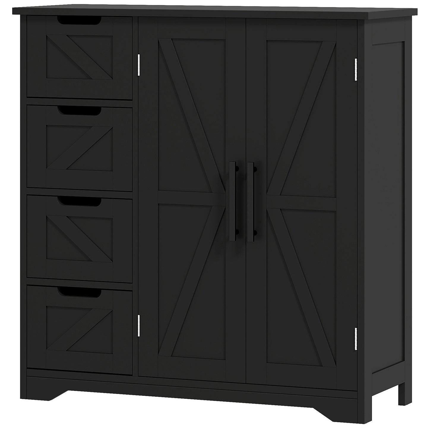 Armoire de salle de bain style fermette avec tiroirs
