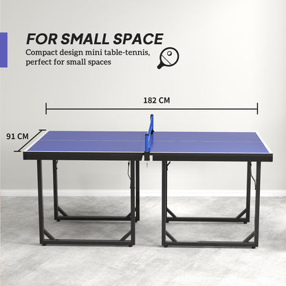 Table de ping-pong pliante compacte multiusage 6x3pi