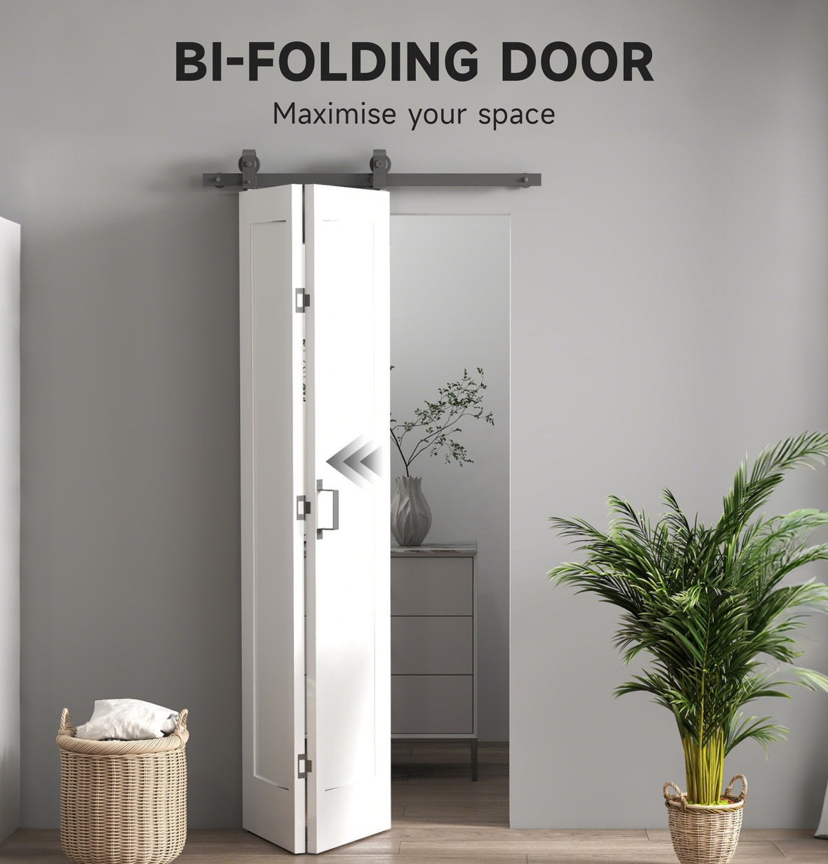 Porte coulissante pliante 35 po x 83 po