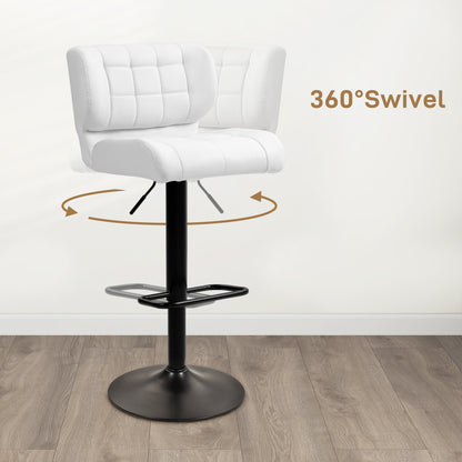 Tabourets de bar pivotants ajustables ensemble de 2