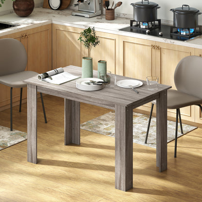 Table à manger 119 cm bois ingénierie 4-6 personnes