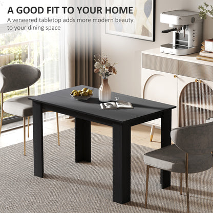 Table à manger 119 cm bois ingénierie 4-6 personnes