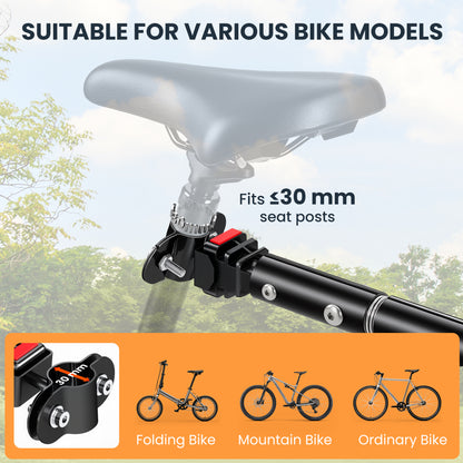 Remorque cargo vélo pliable à attelage universel