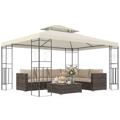 Gazebo acier double toit ventilé 10x13pi